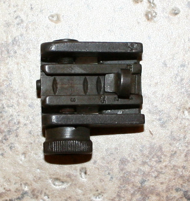 M1 carbine milled rear sight type 2.